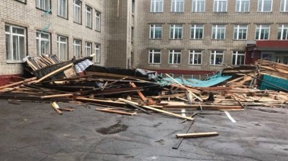 Желден құлаған мектеп шатыры 12 жастағы қызды басып қалды