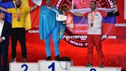 Еркін Әлімжанов қол күрестен әлемнің екі дүркін чемпионы атанды