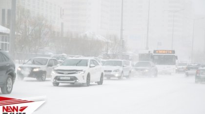 Сильный буран накрыл Астану