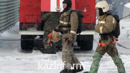 Оралда «Алатау» автобазары өртеніп кетті