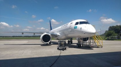 Air Astana получила самолет Embraer из Бразилии