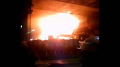 Теміртауда орналасқан металлургиялық комбинатта өрт болды (ВИДЕО)