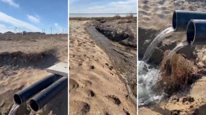 Лай су көлге құйылып жатыр: Rixos Aktau тексеріледі