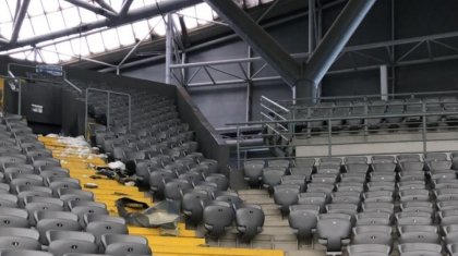 Матч кезінде  «Астана Аренаның» шатыры опырылып түсті