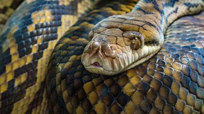 Питон проглотил женщину в Индонезии