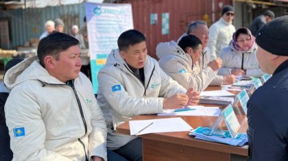 Алматы облысы: қоғамдық қабылдау «Алға» базарында жалғасты