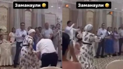 «Не деген ұятсыз би». Тағы бір тойдағы үлкен апаның биі Қазнетті шулатты (ВИДЕО)
