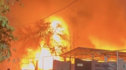 Алматы облысында тұрғын үйден алапат өрт шықты (ВИДЕО )