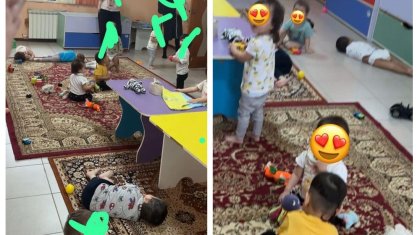 «Балалар еденде ұйықтайды: Ақтөбеде шу шыққан балабақша жабылды (ВИДЕО)