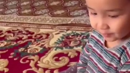 Қазақ зиялыларын жатқа білетін 3 жасар бүлдіршін көпті сүйсіндірді (ВИДЕО)