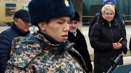 Боксшы Чемпион Санжар Тәшкенбай әскер қатарына алынды