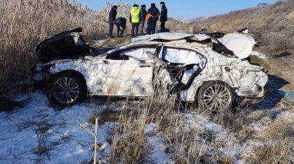 Жетісуда жол апаты: 2 адам мерт болып, екеуі жарақат алды