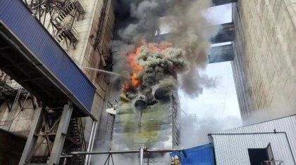 ШҚО-да астық толы элеватор өртенді