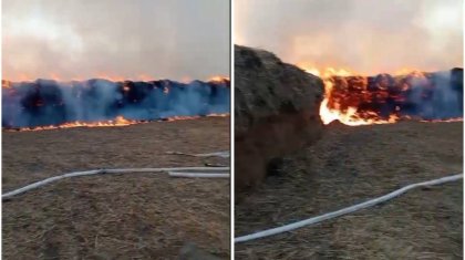 Атырау облысында 250 тонна шөп өртке оранды (ВИДЕО)