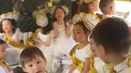 Бүлдіршіндер лимузинге мініп, «Чина братан» әнімен кеш өткізген (ВИДЕО)