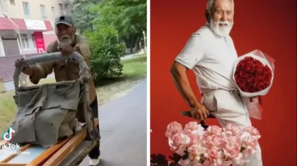 Жүк тасушы атаның модель болуына жол салған бір суреттің оқиғасы көпшілікті таңқалдырды