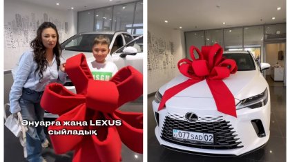 «Елге көрсеткені несі!?»: Мәдина Сәдуақасова мектеп оқитын ұлына қымбат көлік сыйлады (ВИДЕО)