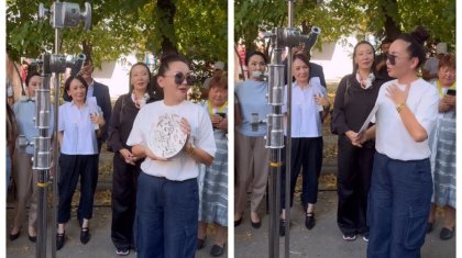 «Қызымды үйде қалдырдым»: Жуырда босанған Баян Алагөзова түсірілім алаңында жүр (ВИДЕО)