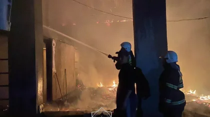 Түркістан облысында 3 тонна шөп өртеніп кетті