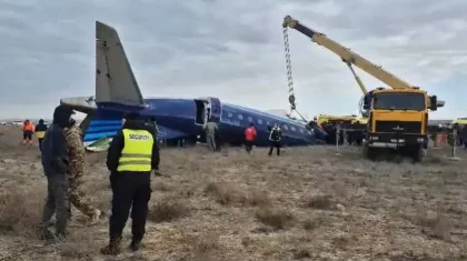 Ақтаудағы ұшақ апаты: экипаж мүшелерінің ешбірі тірі қалмаған