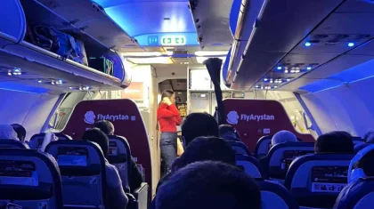 «Айқай естілді»: Астана әуежайында ер адам FlyArystan бортсерігіне шабуылдаған