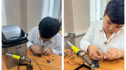 Астаналық оқушы ақылды қоқыс жәшігін ойлап тапты (ВИДЕО)