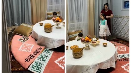 «Қандай керемет шаңырақ»: Гүлзира Айдарбекова үйіндегі қазақы бөлмесін көрсетті (ВИДЕО)