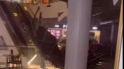 Танымал сауда үйінің төбесі опырылып түсті