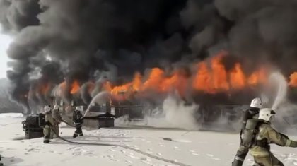 Алматыда тағы бір қойма өртенді (ВИДЕО)