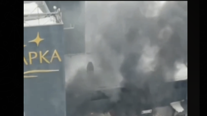 Астанада «Сарыарқа» сауда орталығы өртеніп жатыр (ВИДЕО)