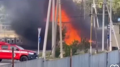 Шымкентте 5 тонна сіріңке өртеніп кетті