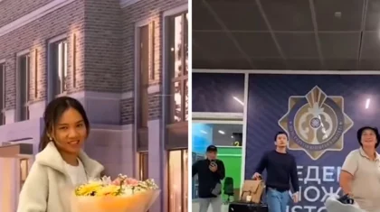 «Филиппин құдалар»: Шетелден келген ата-анасын күтіп алған келін көпшілікті жылатты (ВИДЕО)