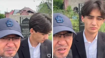 «Соны камерада айту керек пе»: Анасының басына барып жылаған Нұрлан Албан көптің сынына қалды (ВИДЕО)