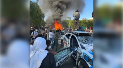 АҚШ-та тұратын қазақ Лос-Анджелестегі жағдайды көрсетті (ВИДЕО)