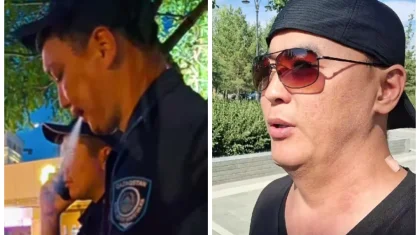 Астанада шылым шеккен полицейді түсірген белсенді қудаланды (ВИДЕО)