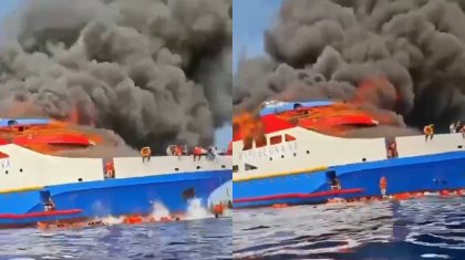 Индонезияда 300-ге жуық жолаушысы бар паром отқа оранды (ВИДЕО)
