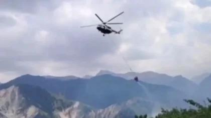 Ақсай шатқалында өрт шықты (ВИДЕО)