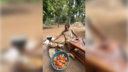 «Жетісайда отырғандай»: Бауырсақ пісірген африкалық әйел желіні шулатты (ВИДЕО)