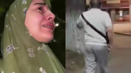 «Нағыз шайтансың»: Мешітте бір түндік неке ұсынылған қызды көшеде тағы бір ер адам балағаттаған (ВИДЕО)