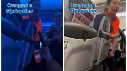 «Қазақша жауап беріңіз!»: FlyArystan-дағы жанжалдан рейс 3 cағатқа кешіктірілді (ВИДЕО)