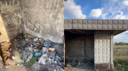 Көкшетаудағы аялдама қоқыс алаңына айналған: тұрғындар ашулы