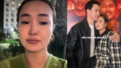 «Әлі-ақ үбірлі-шүбірлі боласыңдар»: 10 жас кіші жігітке тұрмысқа шыққан актриса жылап қалды (ВИДЕО)