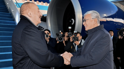 Тоқаев Әзербайжан Президентін елорда әуежайынан шығарып салды (ВИДЕО)