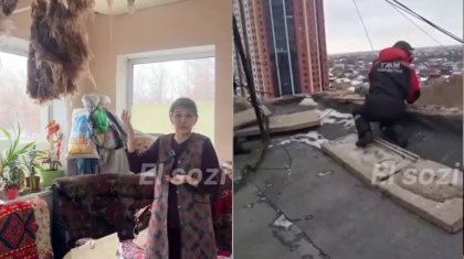 Қарағандыда шатыр опырылды: тұрғындар өміріне қауіп төніп тұр