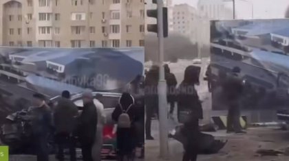 Астанада көлік бағанаға соғылып, жүргізуші оқиға орнында мерт болды (ВИДЕО)