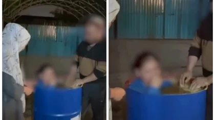 Ата-ана хиджаб киюден бас тартқан қызын нәжіс аралас сұйықтыққа батырған