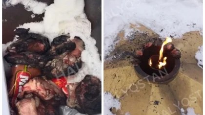 Риддердегі Мәңгілік алау ескерткішінде ет қуырған ер адам ұсталды