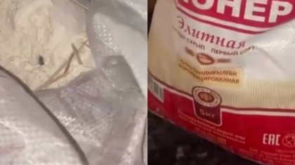 Таразда “Бірінші сорт” деп сатылған “Пионер” ұнының ішінен қоқыс шықты (ВИДЕО)
