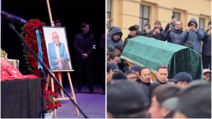 «Тойда жүргендей»: Асанәлі Әшімовтің жаназасына барған Сәкен Майғазиев сынға қалды