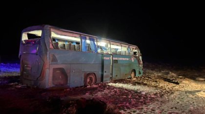 Батыс Қазақстанда автобус апатқа ұшырап, 4 адам мерт болды (ФОТО)